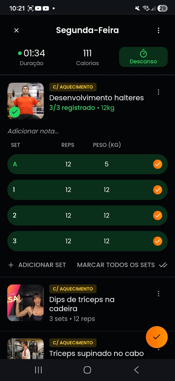 Detalhe do exercício
